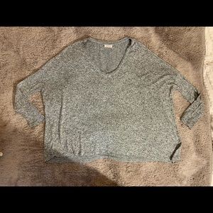 Soft grey loose fitting shirt